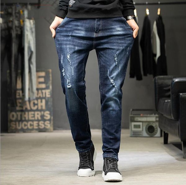 men's blue hole jeans loose hiphop baggy denim pants leisure men clothing cargo trousers new stream big size 44 mens bottoms
men's blue hole jeans loose hiphop baggy denim pants leisure men clothing cargo trousers new stream big size 44 mens bottoms