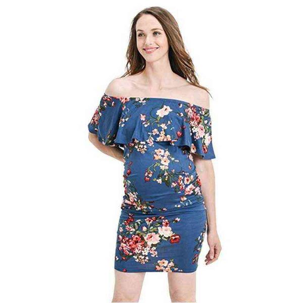 female summer dress maternity dresses vestidos 2021 off shoulder elastic dress for pregnant woman mama casual party clothes g220309, White 
female summer dress maternity dresses vestidos 2021 off shoulder elastic dress for pregnant woman mama casual party clothes g220309, White