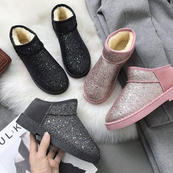 winter boots with fur female shoes luxury designer australia flat heel boots-women round toe bling bling plush ladies, Black
winter boots with fur female shoes luxury designer australia flat heel boots-women round toe bling bling plush ladies, Black