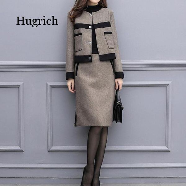 two piece dress autumn women tracksuits outfits femenino jacket coat + skirt 2 set female vintage woolen suits sets clothes, White
two piece dress autumn women tracksuits outfits femenino jacket coat + skirt 2 set female vintage woolen suits sets clothes, White