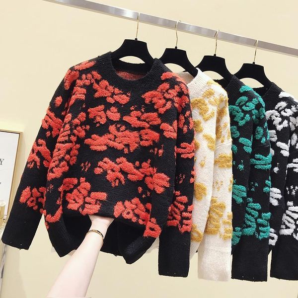 fashionable womens 3d thick sweater 2020 winter new harajuku loose casual crochet knitted round neck pullover sweater cloth1, White;black
fashionable womens 3d thick sweater 2020 winter new harajuku loose casual crochet knitted round neck pullover sweater cloth1, White;black