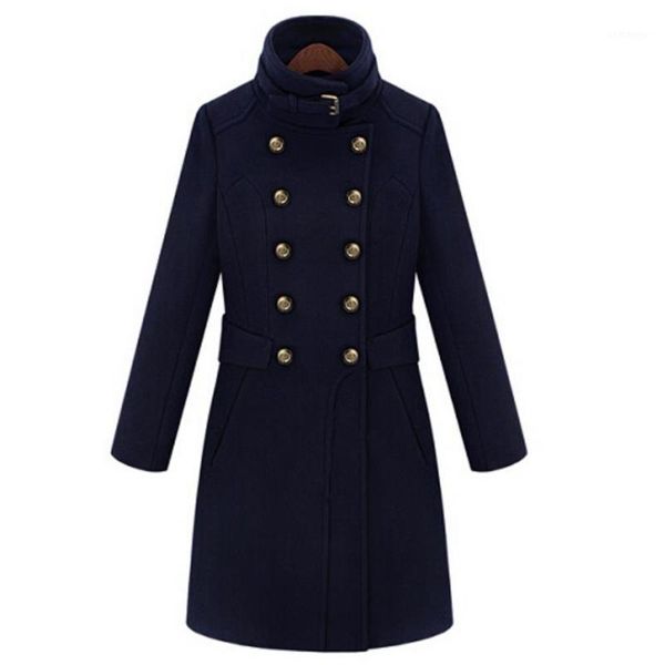 autumn winter fashion wool coat women slim stand collar double breasted woolen blends coat1, Black
autumn winter fashion wool coat women slim stand collar double breasted woolen blends coat1, Black