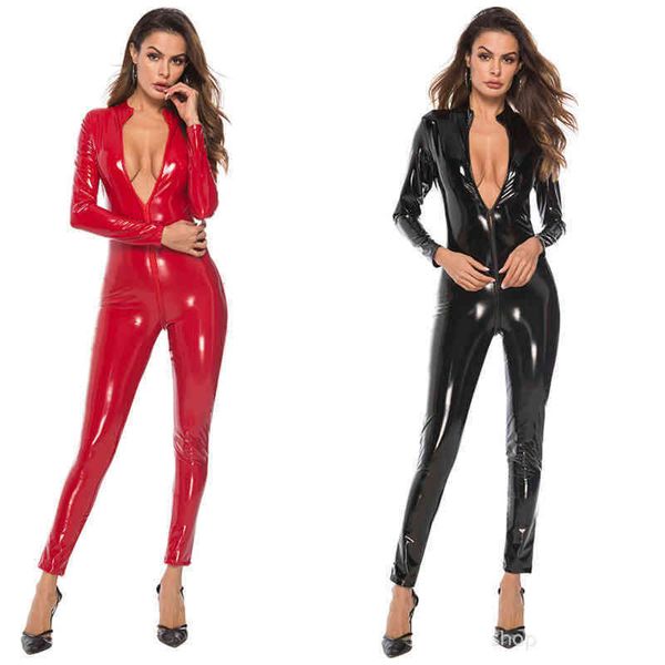 nxy lingerie women new wetlook pvc latex bodysuit open crotch nightclub dance wear leather plus size catsuit products 1220, Red;black
nxy lingerie women new wetlook pvc latex bodysuit open crotch nightclub dance wear leather plus size catsuit products 1220, Red;black