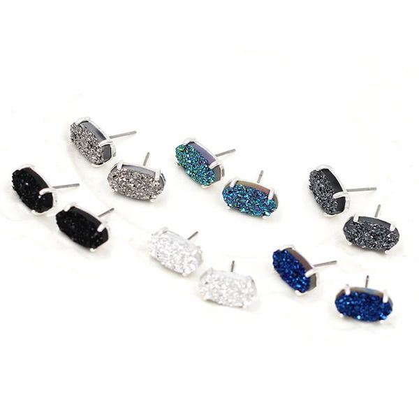 pendant necklaces 2021 selling small geometric druzy necklace multi color quartz women fashion jewelry, Silver
pendant necklaces 2021 selling small geometric druzy necklace multi color quartz women fashion jewelry, Silver