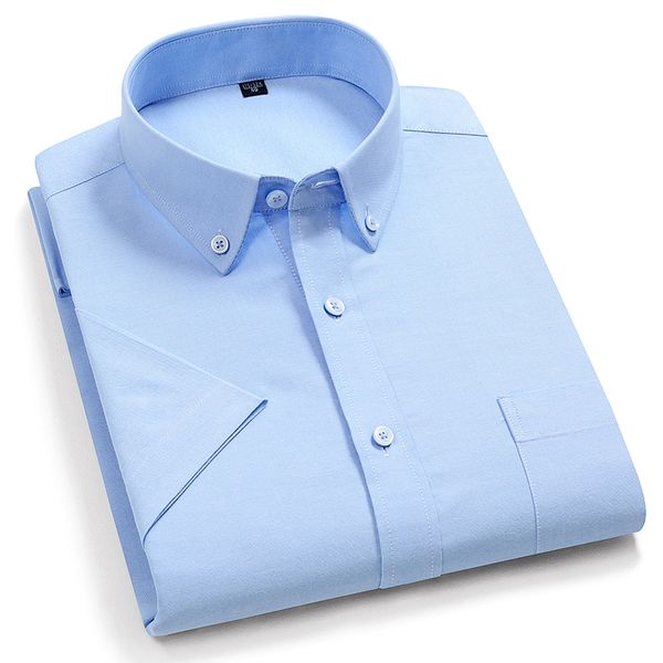 men's summer casual button-down short sleeve striped shirt single patch pocket standard-fit comfortable cotton oxford shirts 201026, White;black
men's summer casual button-down short sleeve striped shirt single patch pocket standard-fit comfortable cotton oxford shirts 201026, White;black