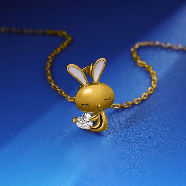 luxury real s925 material rabbit jewelry large zircon necklace pendant chain fashion accessories jewel women q1209, Bronze;silver
luxury real s925 material rabbit jewelry large zircon necklace pendant chain fashion accessories jewel women q1209, Bronze;silver