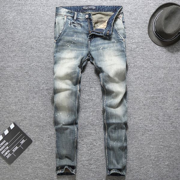 2021 new italian breeze designer from vintage color printed slim fit pants cotton classic men's wear ao7k, Blue
2021 new italian breeze designer from vintage color printed slim fit pants cotton classic men's wear ao7k, Blue