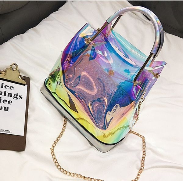 classic laser flash pvc temperament handbags transparent duffle bag brilliant colour luggage travel bag crossbody shoulder handbag
classic laser flash pvc temperament handbags transparent duffle bag brilliant colour luggage travel bag crossbody shoulder handbag