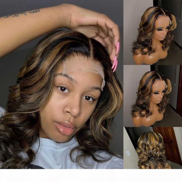 ombre highlight lace front human hair wig pre plucked brazilian remy wavy invisible lace full 360 frontal wig atina, Black;brown
ombre highlight lace front human hair wig pre plucked brazilian remy wavy invisible lace full 360 frontal wig atina, Black;brown