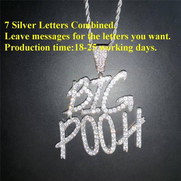 lucky sonny fancy diy letter pendant necklace custom jewelry a-z alphabet charm full cz icedout initials pendants for party new, Silver
lucky sonny fancy diy letter pendant necklace custom jewelry a-z alphabet charm full cz icedout initials pendants for party new, Silver