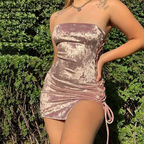 velvet strapless mini dresses off shoulder solid color side bandage hollow out summer party dresses clubwear, Black;gray
velvet strapless mini dresses off shoulder solid color side bandage hollow out summer party dresses clubwear, Black;gray