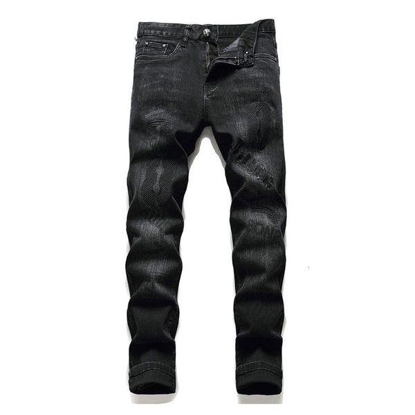 men's jeans kiovno men fashion pattern pants embroidery black denim trousers for male patchwork straight, Blue
men's jeans kiovno men fashion pattern pants embroidery black denim trousers for male patchwork straight, Blue