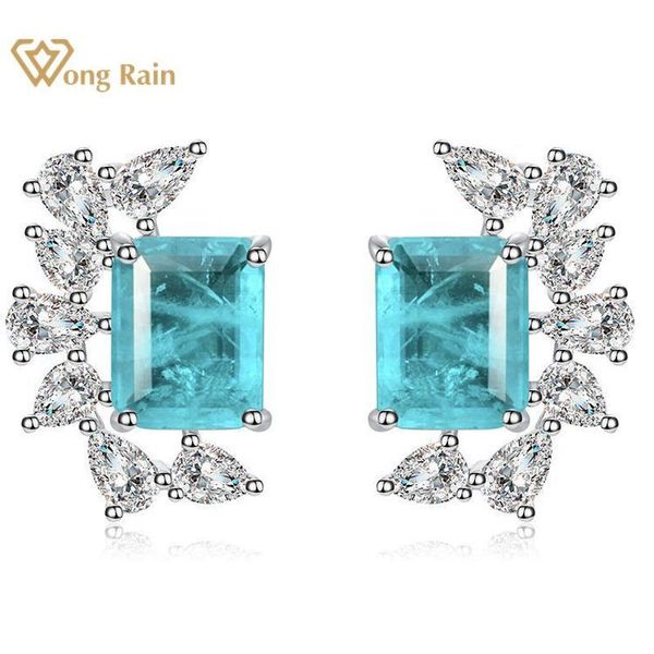wong rain 100% vintage 925 sterling silver paraiba tourmaline gemstone diamonds earrings ear studs fine jewelry gift wholesale q1214, Golden;silver
wong rain 100% vintage 925 sterling silver paraiba tourmaline gemstone diamonds earrings ear studs fine jewelry gift wholesale q1214, Golden;silver