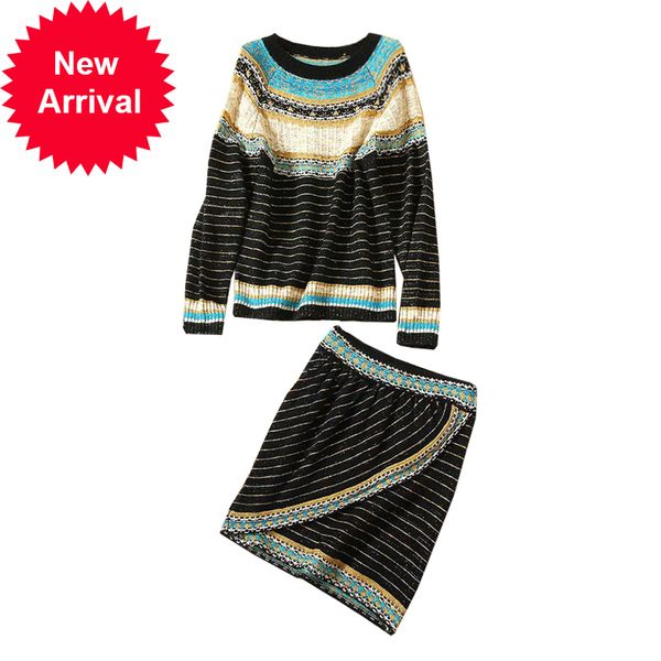 vintage color-striped female hit mesh sweater jumpers + skirts 2 sets of c-254 suit suits, Gray
vintage color-striped female hit mesh sweater jumpers + skirts 2 sets of c-254 suit suits, Gray