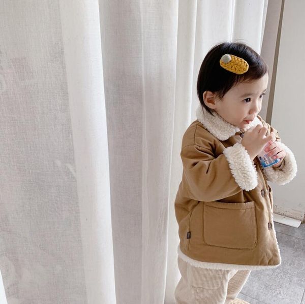 2020 New Arrival Girls Boys Thicken Coat Winter Cotton Full Sleeve Fashion Kids Jacket 1-6 Years Ql392