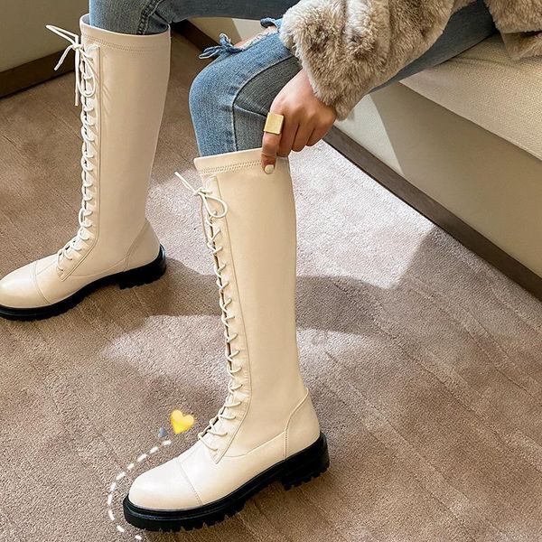 autumn and winter women shoes genuine leather knight boots bandage stretch boots thin takato no more than knee handsome, Black
autumn and winter women shoes genuine leather knight boots bandage stretch boots thin takato no more than knee handsome, Black