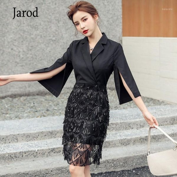 2020 summer dress fashion women business notched collar sequined tassel patchwork half split sleeve bodycon slim pencil dress1, White;black
2020 summer dress fashion women business notched collar sequined tassel patchwork half split sleeve bodycon slim pencil dress1, White;black