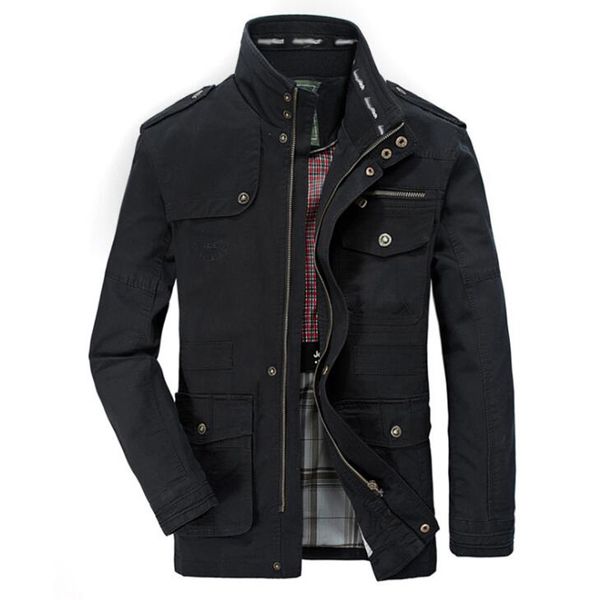 plus size brand military jacket men stand collar mens causal cotton windbreaker long flight jackets lj201013, Black;brown
plus size brand military jacket men stand collar mens causal cotton windbreaker long flight jackets lj201013, Black;brown