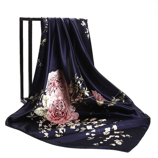 fashion shawl scarves for women floral print satin silk hijab scarf female 90x90cm square kerchief shawl head scarfs for ladies t200609, Blue;gray
fashion shawl scarves for women floral print satin silk hijab scarf female 90x90cm square kerchief shawl head scarfs for ladies t200609, Blue;gray