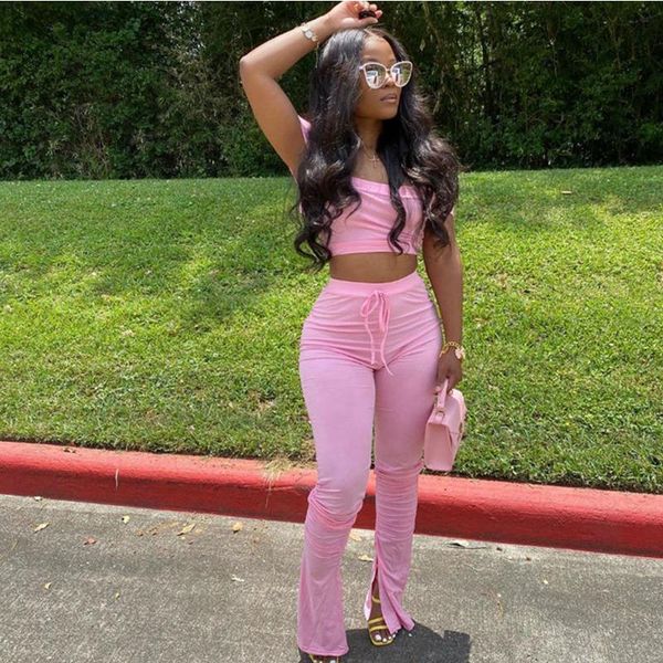 women's fashion casual suit one-shoulder horn split trousers two-piece wholesale, White
women's fashion casual suit one-shoulder horn split trousers two-piece wholesale, White