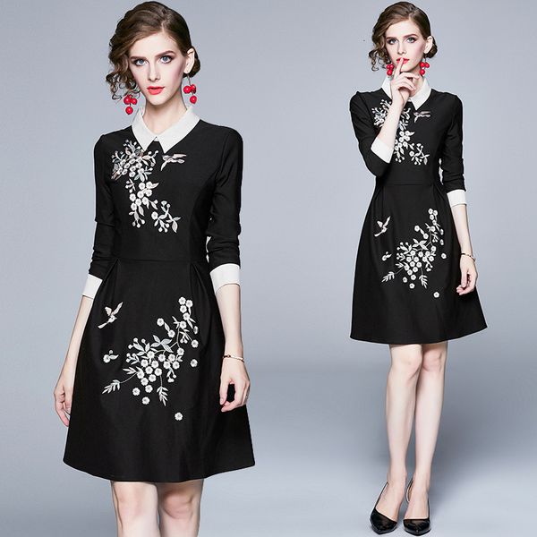 women's designer clothes dressed in black embroidery the line party gowns of business wear thin iv82, Black;gray
women's designer clothes dressed in black embroidery the line party gowns of business wear thin iv82, Black;gray