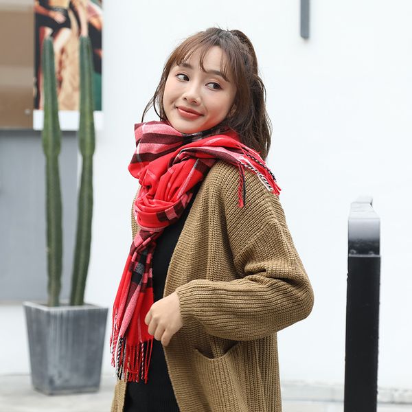 18 fall / winter new classic barbed plaid scarf for lovers thickened fashion dual purpose shawl tassel long, Blue;gray
18 fall / winter new classic barbed plaid scarf for lovers thickened fashion dual purpose shawl tassel long, Blue;gray