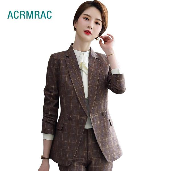 women suits autumn winter blazers pants office lady formal work clothes women pants suits woman set a702, White
women suits autumn winter blazers pants office lady formal work clothes women pants suits woman set a702, White