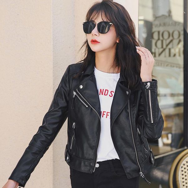 women's leather & faux classic jacket women pu biker fashion wild candy color motorcycle coat short black outerwear
women's leather & faux classic jacket women pu biker fashion wild candy color motorcycle coat short black outerwear