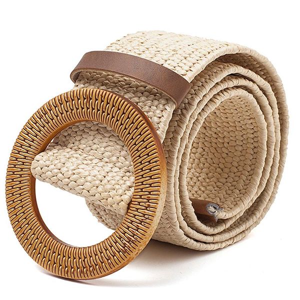 straw wide belt female woven vintage round wooden buckle decorative dress shirt belt beige, Black;brown
straw wide belt female woven vintage round wooden buckle decorative dress shirt belt beige, Black;brown