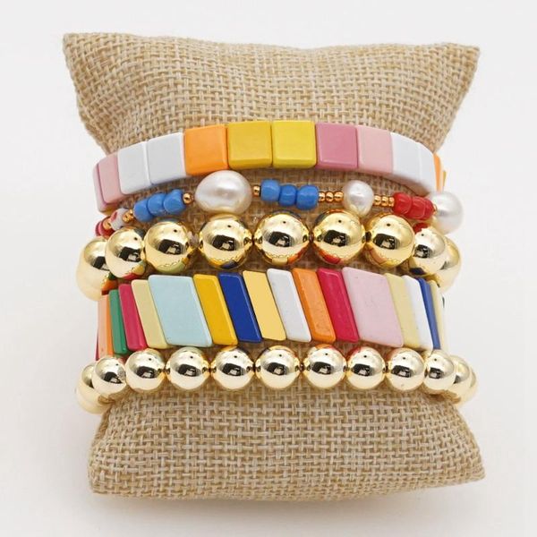 shinus women pearl bracelet jewelry hand made fashion miyuki gold bead jewellery rainbow alloy enamel stretch bracelets 2020, Golden;silver
shinus women pearl bracelet jewelry hand made fashion miyuki gold bead jewellery rainbow alloy enamel stretch bracelets 2020, Golden;silver