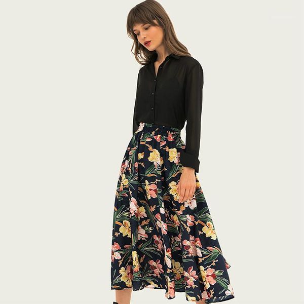 fashion summer floral print bohemian girls skirts elastic waist a-line beach skirt navy blue sweet women bottoms plus size1, Black
fashion summer floral print bohemian girls skirts elastic waist a-line beach skirt navy blue sweet women bottoms plus size1, Black