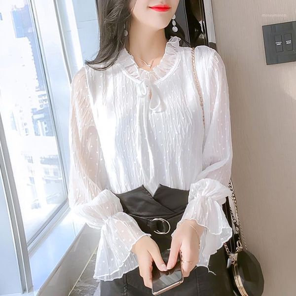 women's blouses & shirts women's autumn dress 2021 clothing korean version versatile foreign style shirt super fairy bottom coat1, White
women's blouses & shirts women's autumn dress 2021 clothing korean version versatile foreign style shirt super fairy bottom coat1, White