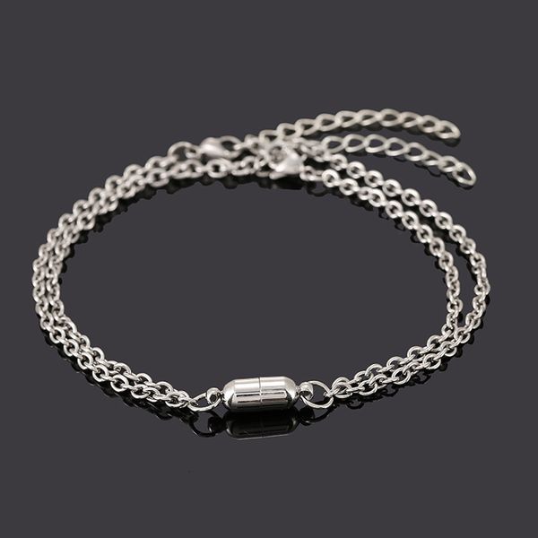 couple 2020 simple stainless bracelet steel magnet attractive a pair of jewelry, Silver
couple 2020 simple stainless bracelet steel magnet attractive a pair of jewelry, Silver