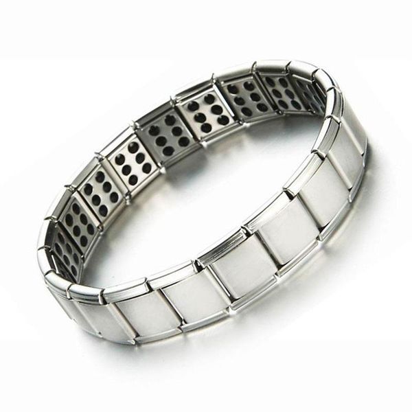 Newest Two Or Three Row Stainless Steel Elastic Magnetic Therapy Bracelet For Men Arthritis Pain Relief Magnetic Bracelets Male, Black
Newest Two Or Three Row Stainless Steel Elastic Magnetic Therapy Bracelet For Men Arthritis Pain Relief Magnetic Bracelets Male, Black