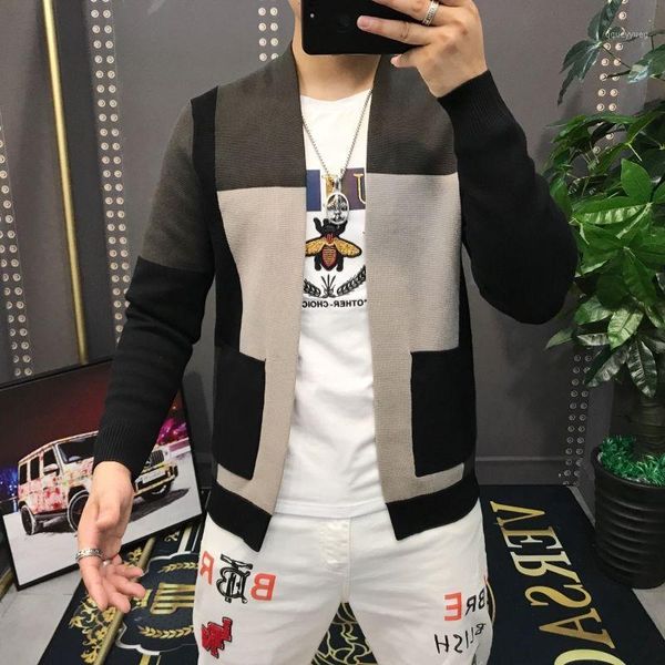 men's sweaters men's sweater plaid knitted cardigan slim fit spring and autumn european station v-neck casual color matching coat1, White;black
men's sweaters men's sweater plaid knitted cardigan slim fit spring and autumn european station v-neck casual color matching coat1, White;black