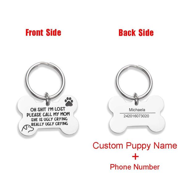 смешная собака для собаки, гравированная бирка, щенок id домашних животных, бирки для домашних животных для собак кошек котенок, воротник, д 
смешная собака для собаки, гравированная бирка, щенок id домашних животных, бирки для домашних животных для собак кошек котенок, воротник, д