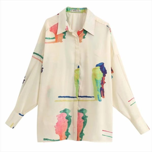 women printing casual loose blouse shirts women long sleeve chic business blusas office femininas chemise ls6395, White
women printing casual loose blouse shirts women long sleeve chic business blusas office femininas chemise ls6395, White
