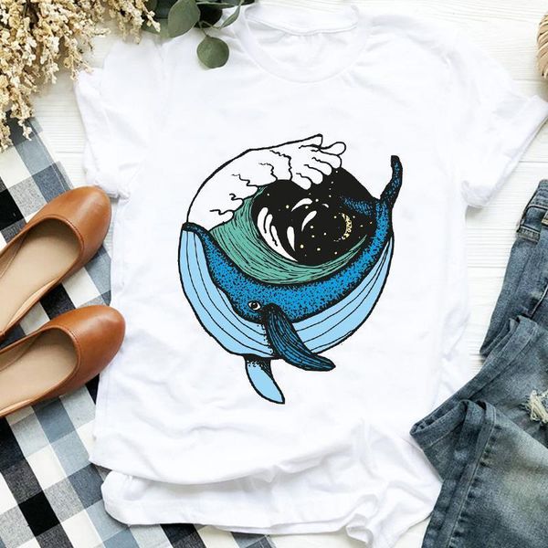 women lady ocean wave animal trend girl 90s fashion print shirt t tee womens clothes tshirt for female graphic t-shirt, White
women lady ocean wave animal trend girl 90s fashion print shirt t tee womens clothes tshirt for female graphic t-shirt, White