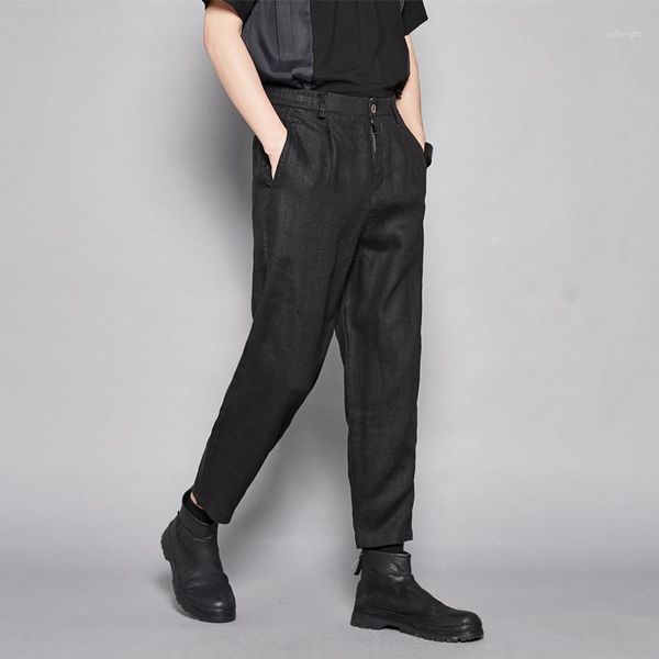 ewq / men's wear summer cotton and linen suit pants for male comfortable simple ankle-length pants black 9y20151, White;black
ewq / men's wear summer cotton and linen suit pants for male comfortable simple ankle-length pants black 9y20151, White;black