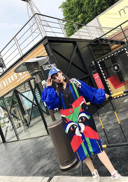 women's trench coats spring autumn multicolor windbreaker women fashion street style loose long outwear lantern sleeve print female, Tan;black
women's trench coats spring autumn multicolor windbreaker women fashion street style loose long outwear lantern sleeve print female, Tan;black