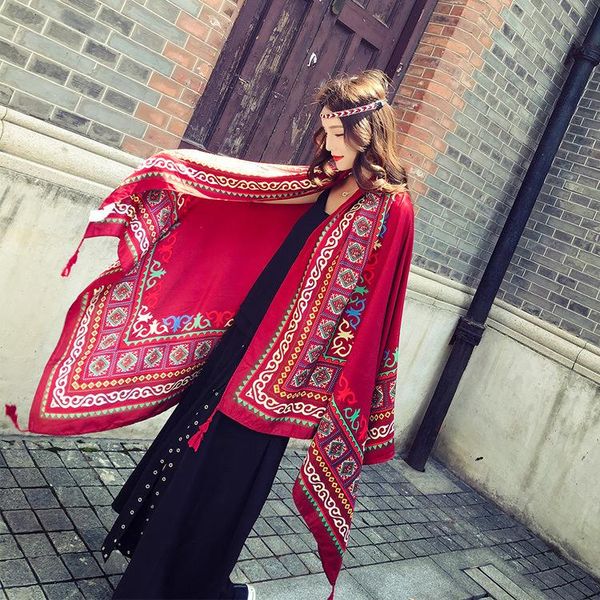 scarves kyqiao ethnic scarf 2021 women winter female autumn spain style boho original long red print muffler cape shawl, Blue;gray
scarves kyqiao ethnic scarf 2021 women winter female autumn spain style boho original long red print muffler cape shawl, Blue;gray