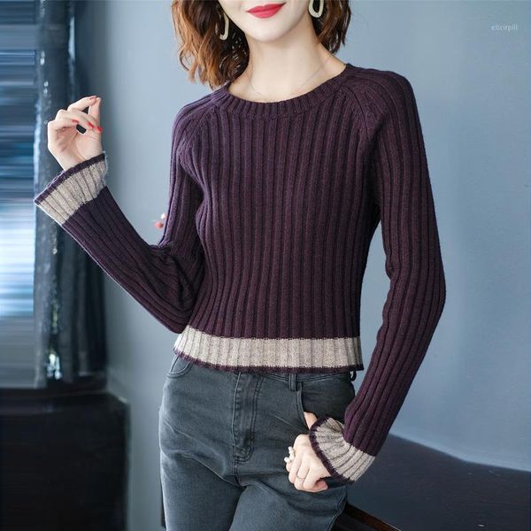 women 2021 autumn winter long sleeve soft warm pullovers female elastic slim o-neck sweaters ladies solid color jumper s9261, White;black
women 2021 autumn winter long sleeve soft warm pullovers female elastic slim o-neck sweaters ladies solid color jumper s9261, White;black