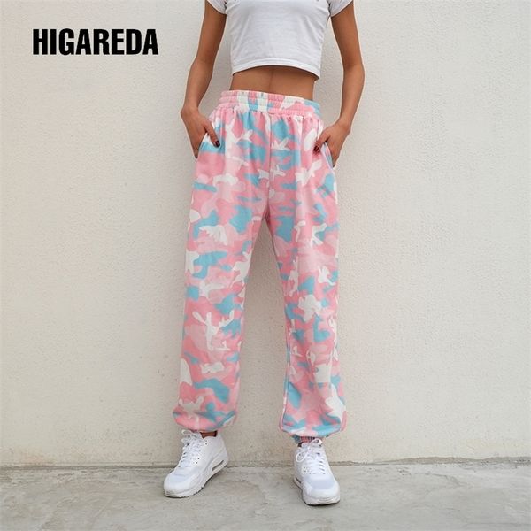 higareda 2020 women brand pantalon femme pink camouflage sweatpants knitted workout trousers casual loose lady pants jogger lj201130, Black;white
higareda 2020 women brand pantalon femme pink camouflage sweatpants knitted workout trousers casual loose lady pants jogger lj201130, Black;white