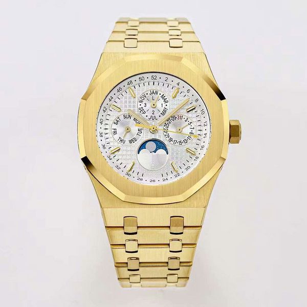 montre de luxe mens watch automatic mechanical watches 41mm stainless steel wristband sapphire ladies wristwatch waterproof men wristwatches, Slivery;brown
montre de luxe mens watch automatic mechanical watches 41mm stainless steel wristband sapphire ladies wristwatch waterproof men wristwatches, Slivery;brown