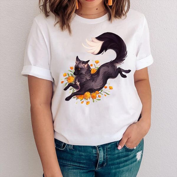 women graphic spring summer style printing 90s fox cartoon animal clothes lady tees print clothing female tshirt t shirt, White
women graphic spring summer style printing 90s fox cartoon animal clothes lady tees print clothing female tshirt t shirt, White