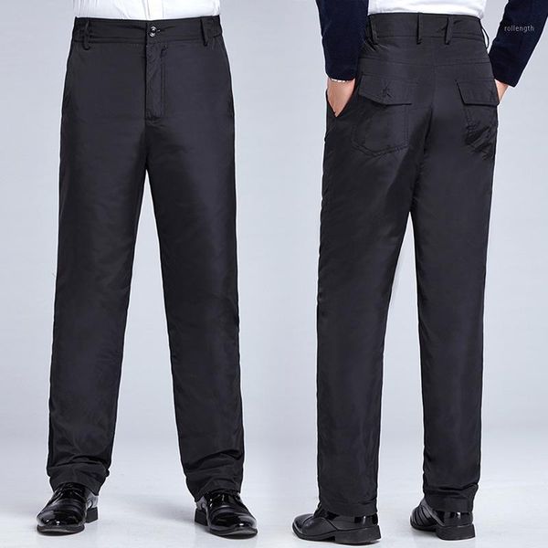 2020 men's winter outer wear warm down wadded trousers pure color thickened warm-keeping pants1, Black
2020 men's winter outer wear warm down wadded trousers pure color thickened warm-keeping pants1, Black