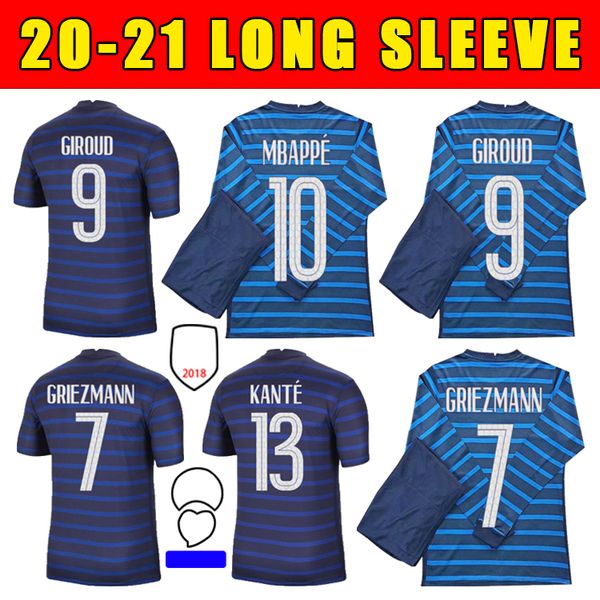 2021 soccer jersey griezmann mbappe pogba giroud kante 20 21 long sleeve fans version high-quality football shirt, Black;yellow
2021 soccer jersey griezmann mbappe pogba giroud kante 20 21 long sleeve fans version high-quality football shirt, Black;yellow