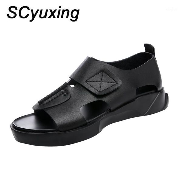 2020 men sandals summer quality casual shoes soft genuine leather sandal anti-slip rubber shoes sandal man1, Black
2020 men sandals summer quality casual shoes soft genuine leather sandal anti-slip rubber shoes sandal man1, Black