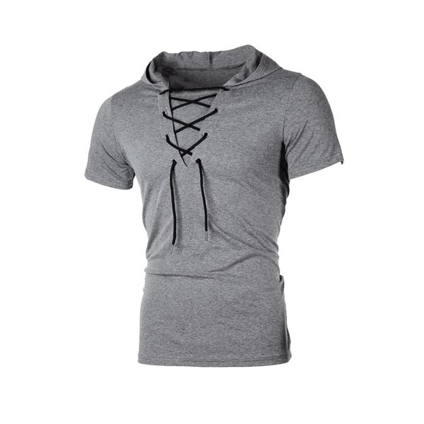 men t shirt summer personality hooded tees lacing short sleeve t-shirt homme slim fit sportwear clothing mens tshirt kg-106, White;black
men t shirt summer personality hooded tees lacing short sleeve t-shirt homme slim fit sportwear clothing mens tshirt kg-106, White;black