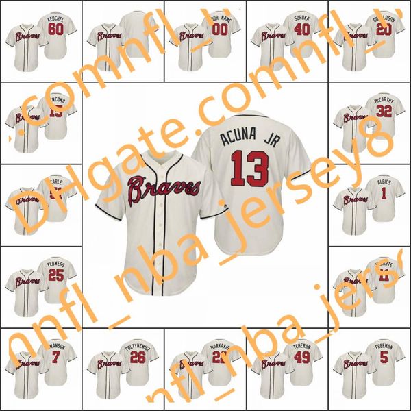 atlanta braves #13 ronald acuna jr. 5 freddie an 22 nick markakis men women youth cream cool base custom jersey, Blue;black
atlanta braves #13 ronald acuna jr. 5 freddie an 22 nick markakis men women youth cream cool base custom jersey, Blue;black